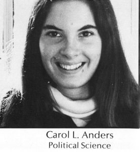 Yearbook photo for Carol L. Anders Political Science