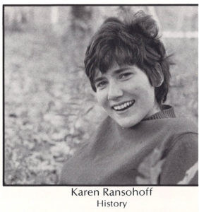 Yearbook photo of Karen Ransohoff History