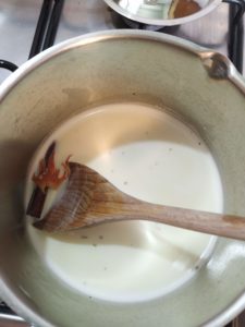 Yerba Mate Latte - Heating Milk