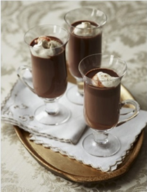 Boozy creamy hot chocolate