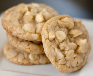 White chocolate macadamia nut cookies