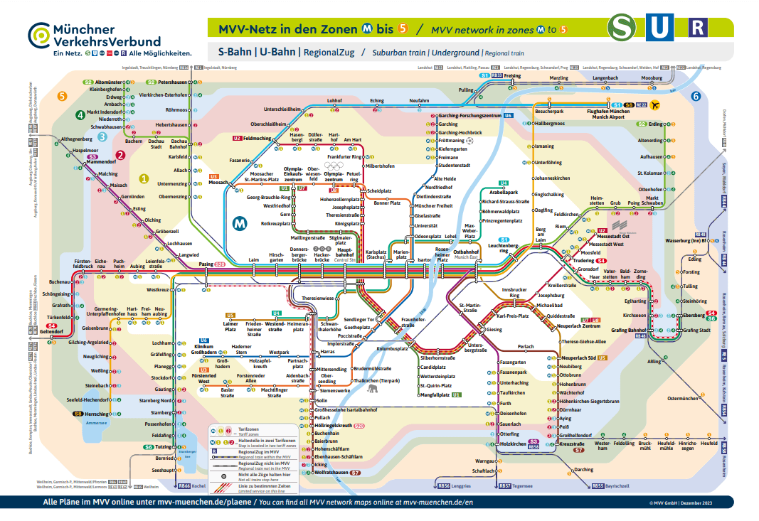 Munich Metro Map